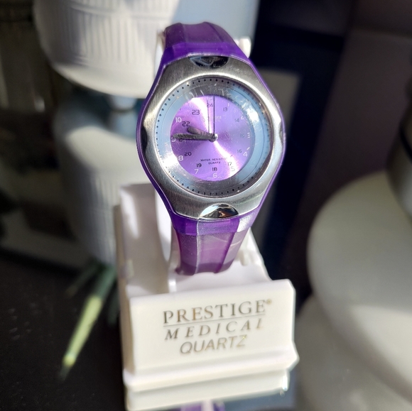 Purple Jelly Style Prestige Medical Nurse Watch Stainless Steel Bezel in - Picture 10 of 10
